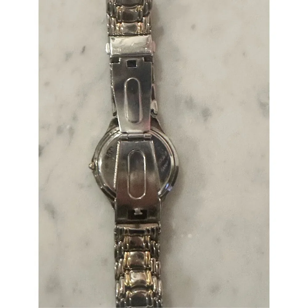 Vintage Peugeot Women's 132M Gold Tone Bracelet Watch with Date